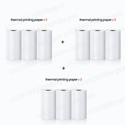 Portable Mini Printer Thermal Label Printer Sticker Inkless HD Pocket Printers for Phone Bluetooth Miniprint Printing Photo